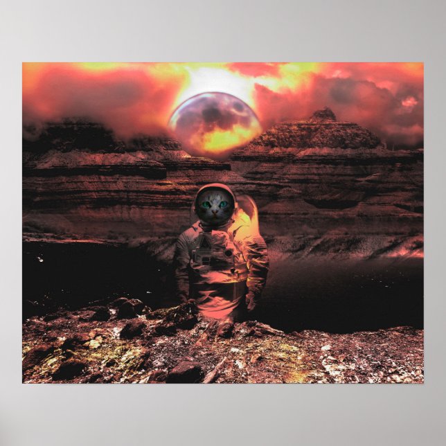 Póster Catstronauta (Frente)