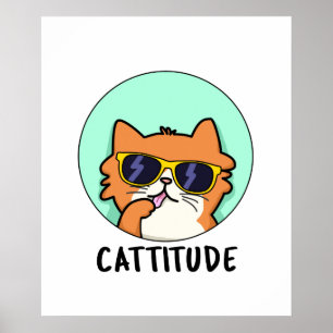 Poster Cattitude de Cortes de Atitude Gato