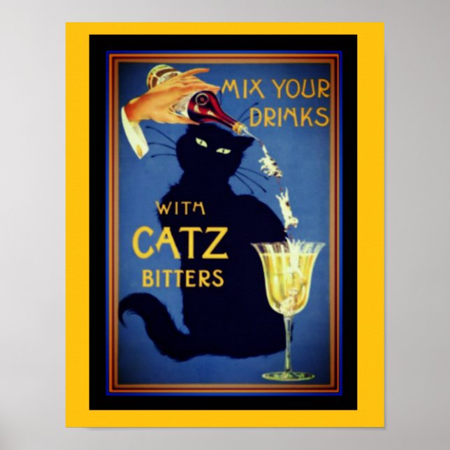 Poster Catz Bitters Antigo 12x16 (Frente)