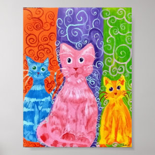 Póster Catz of Color