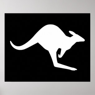 Póster Caution Kangaroo