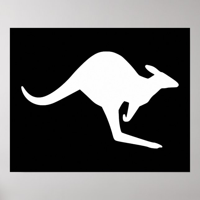 Póster Caution Kangaroo (Frente)