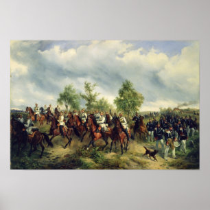 Póster Cavalaria prussiano na expedição