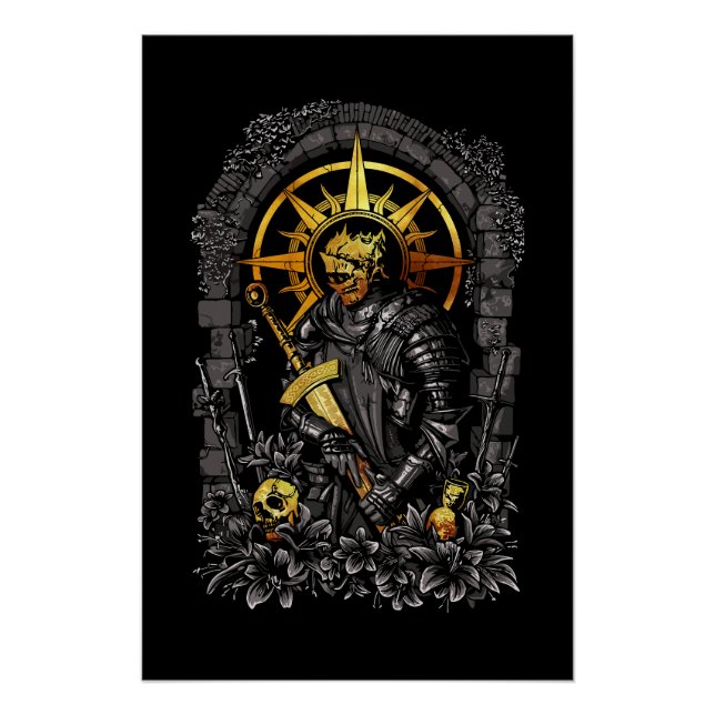 Póster Cavaleiro das Trevas: O Guerreiro nas Sombras (Frente)