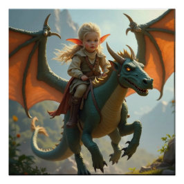 Póster Cavaleiro de Dragão Bebê Poster
