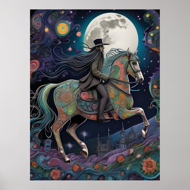 Poster Cavaleiro de Horseback de Lua Total (Frente)