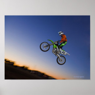 Póster Cavaleiro de Motorcross
