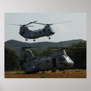 Póster Cavaleiro do mar de CH-46E