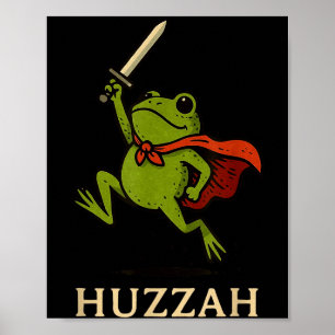 Poster Cavaleiro do Sapo Hurra Citação Engraçada de Espad