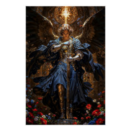 Póster Cavaleiro Éter Arcanjo Miguel