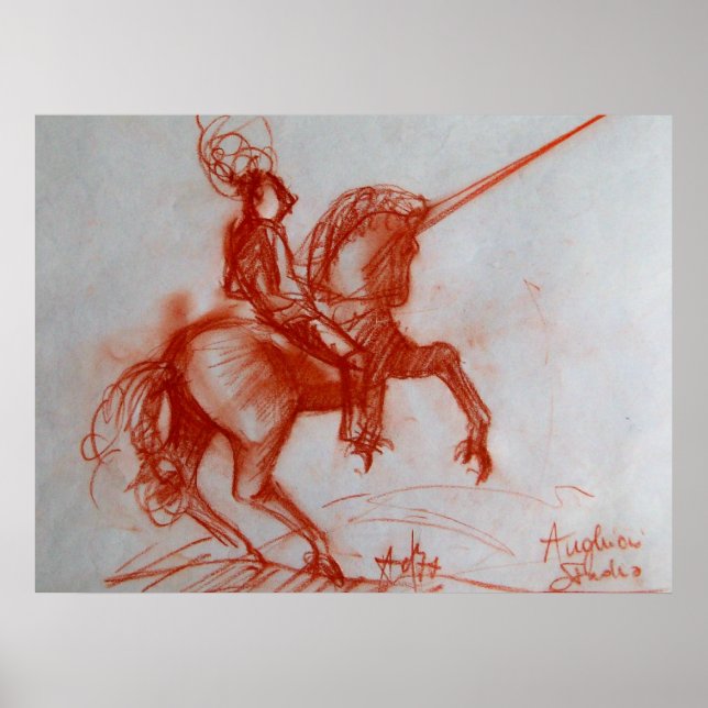 POSTER CAVALEIRO FLORENTINO A CAVALO (Frente)