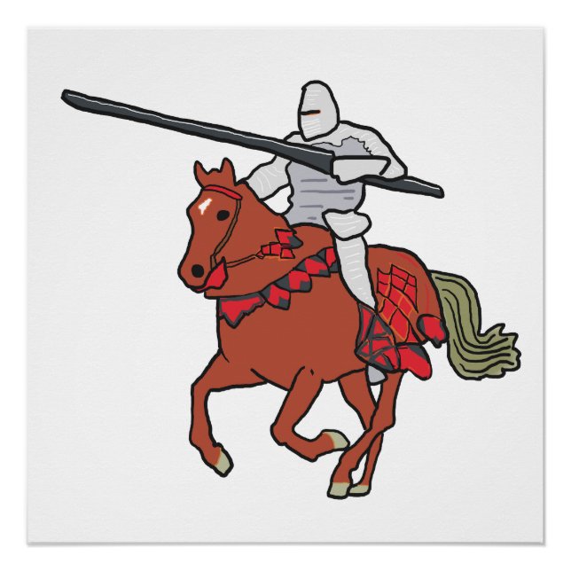Póster Cavaleiro Justador (Frente)