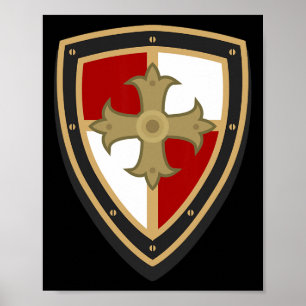 Poster Cavaleiro Medieval - Túnis medieval renascentista