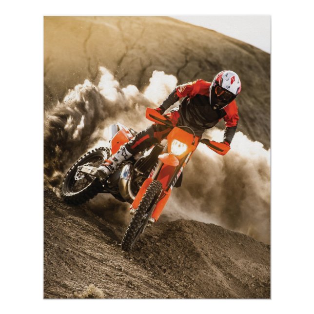 Póster Cavaleiro Motocross (Frente)