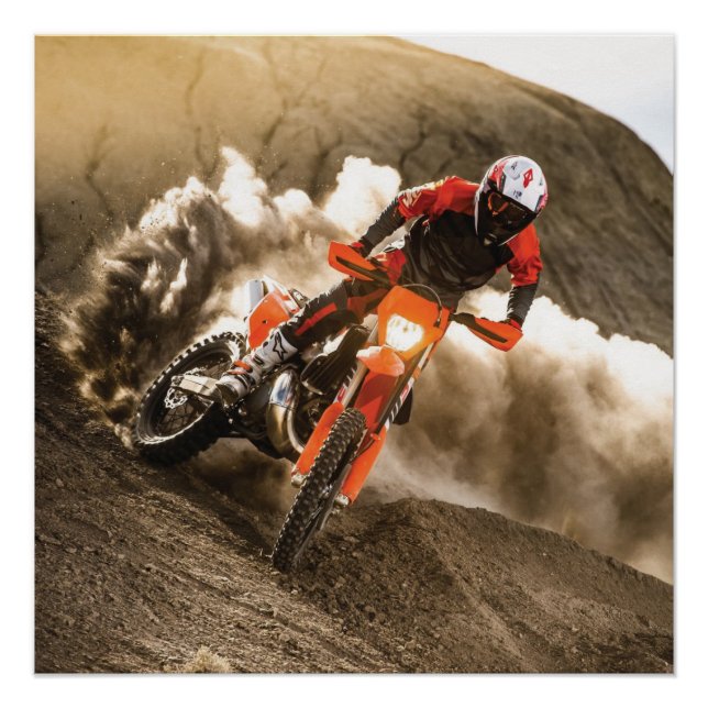 Póster Cavaleiro Motocross (Frente)