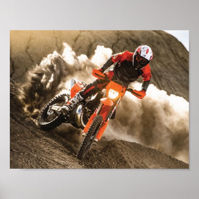 Poster Cavaleiro Motocross (Frente)