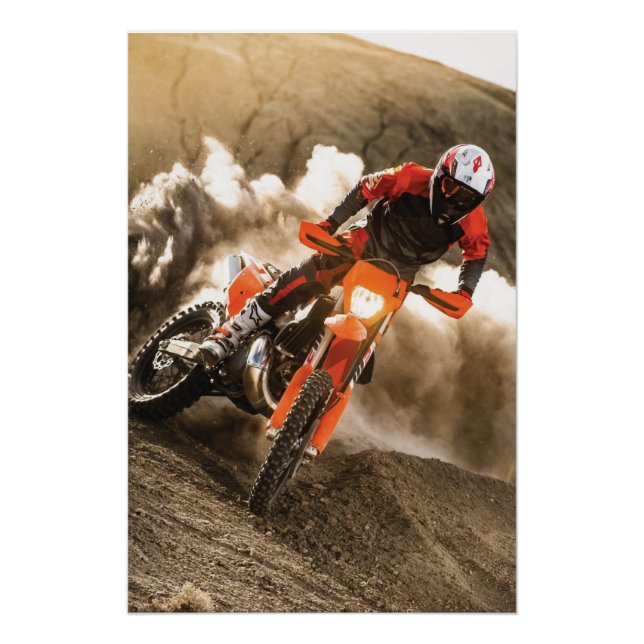 Póster Cavaleiro Motocross (Frente)