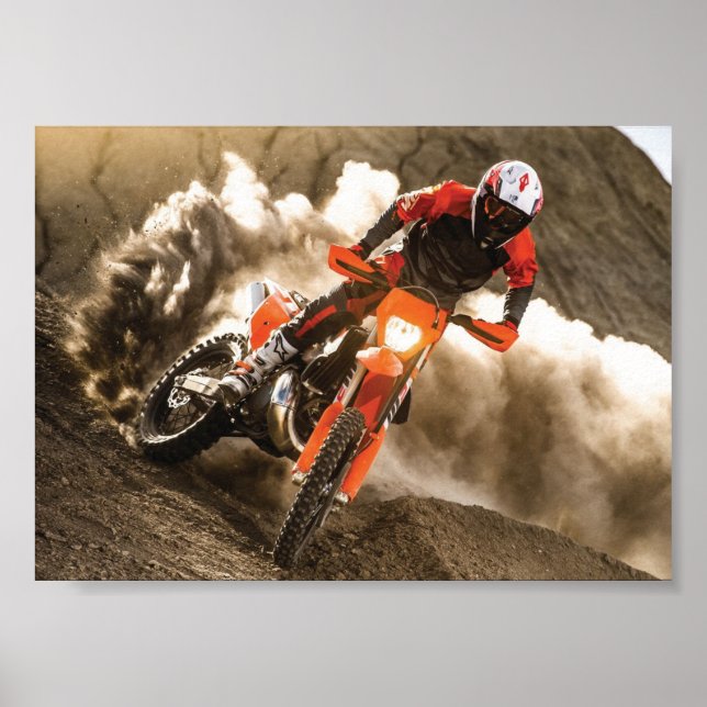 Poster Cavaleiro Motocross (Frente)