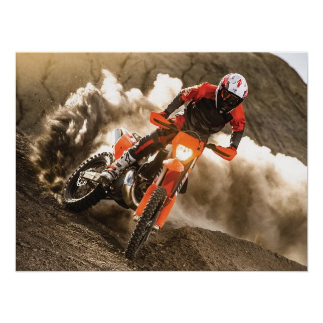 Póster Cavaleiro Motocross (Frente)