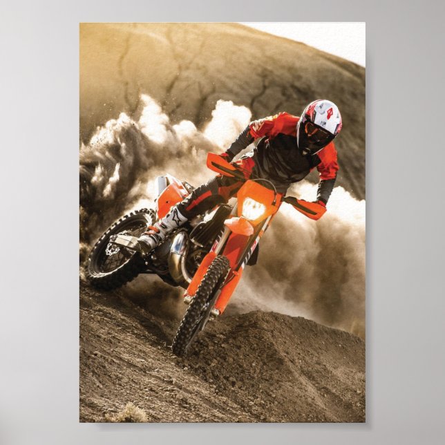 Poster Cavaleiro Motocross (Frente)