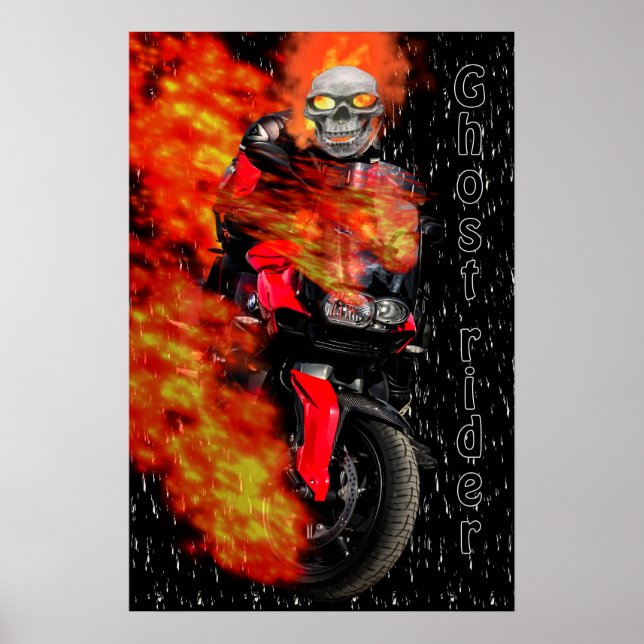 Poster Cavaleiro Noturno Ghost Rider (Frente)