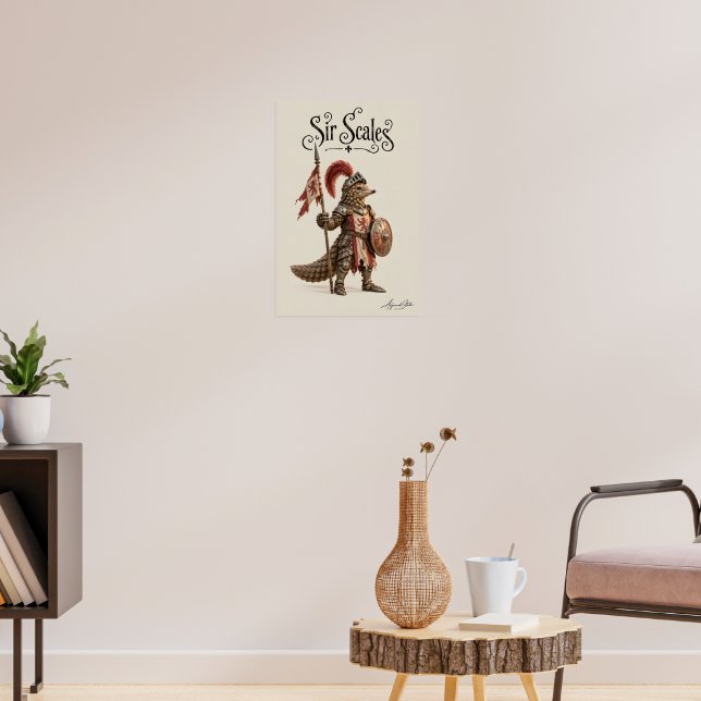Poster Cavaleiro Pangolim (Sala de Estar 3)