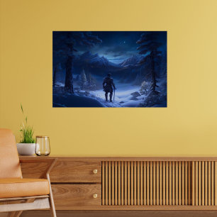 Poster Cavaleiro Pensivo da Terra das Maravilhas do Inver