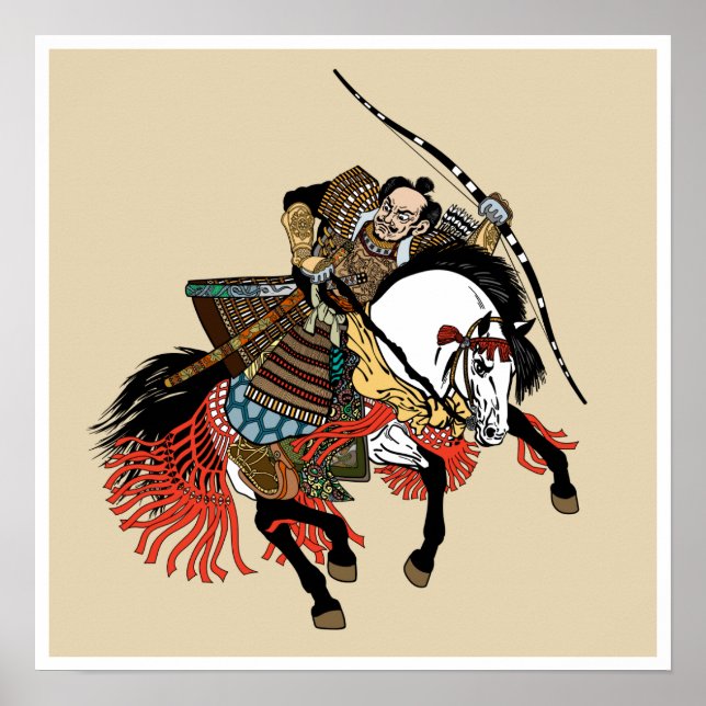 Poster Cavaleiro-samurai japonês (Frente)