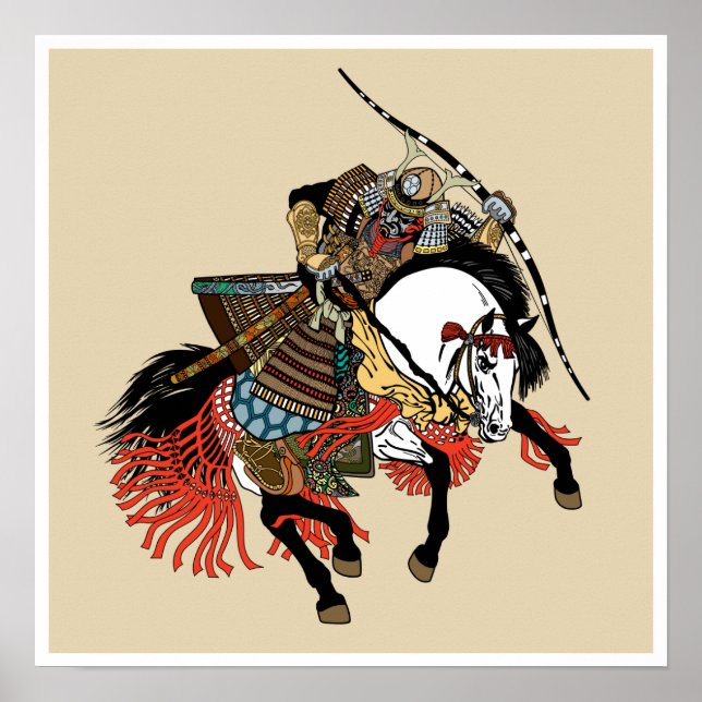 Poster Cavaleiro-samurai japonês (Frente)