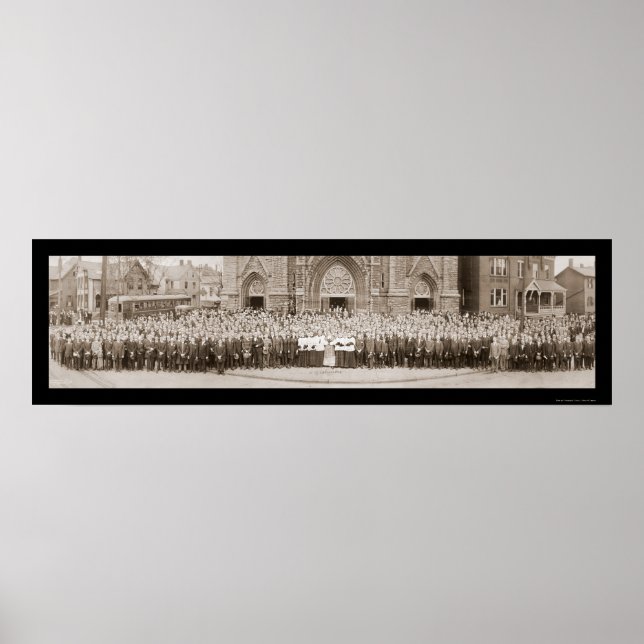 Póster Cavaleiros de Columbus Foto 1914 (Frente)