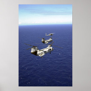 Poster Cavaleiros do mar CH-46