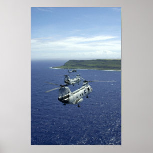 Poster Cavaleiros do mar CH-46
