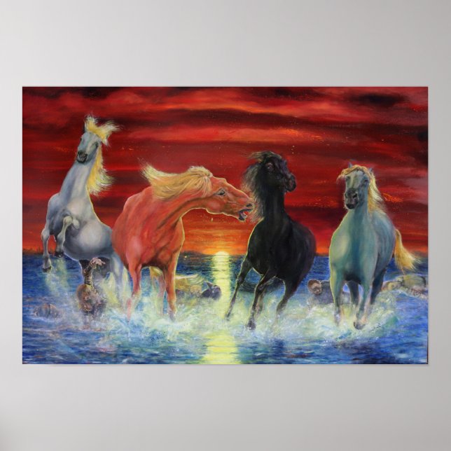 Poster Cavaleiros Falecidos do Apocalipse (Frente)