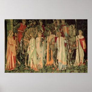 Poster Cavaleiros medievais da Mesa redonda