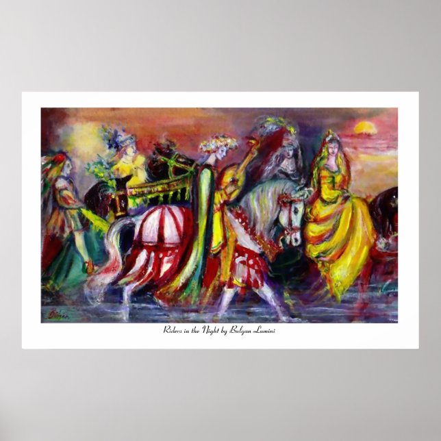 Póster Cavaleiros na Noite (Frente)