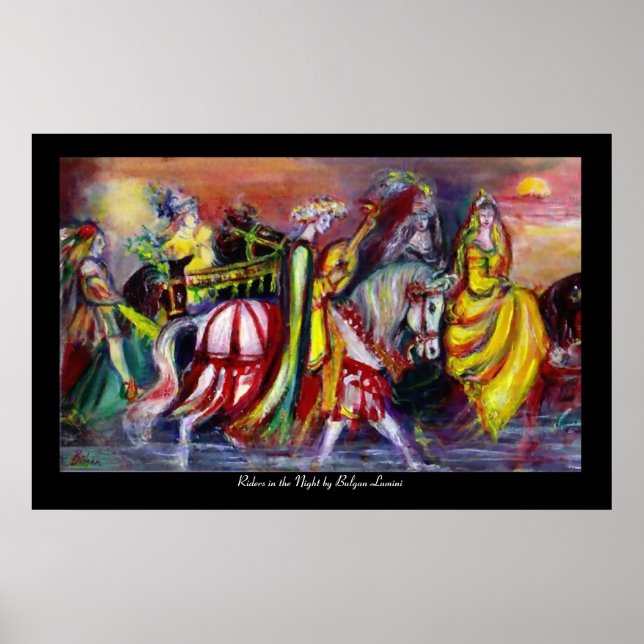 Póster Cavaleiros na Noite (Frente)