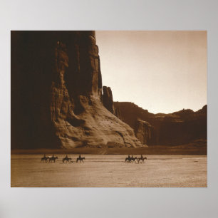 Póster Cavaleiros no Canyon, 1904. Foto Antiga