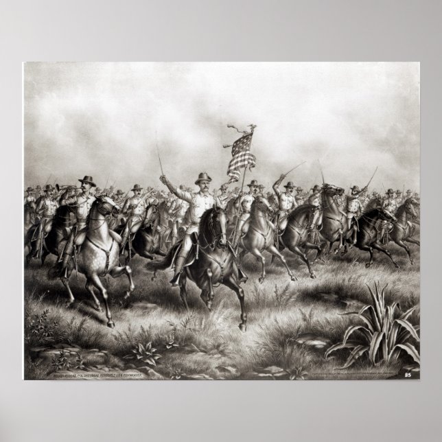 Poster Cavaleiros Rough: Coronel Theodore Roosevelt (Frente)