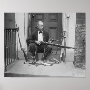 Póster Cavalheiro Gunslinger, 1927. Foto do vintage