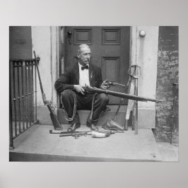 Póster Cavalheiro Gunslinger, 1927. Vintage Photo