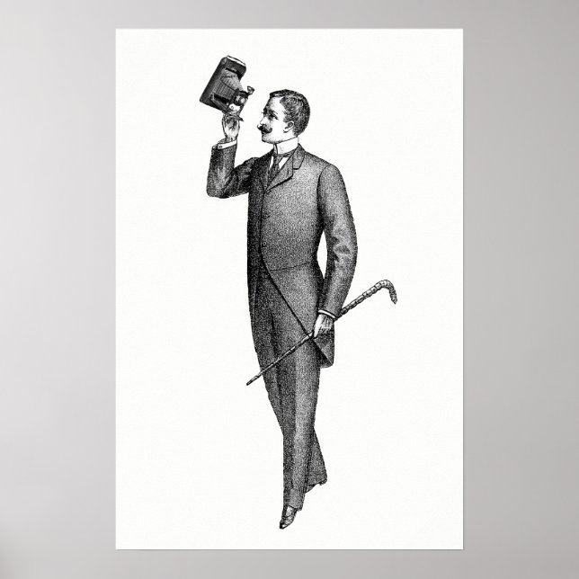Póster Cavalheiro Vitoriano Selfie (Frente)