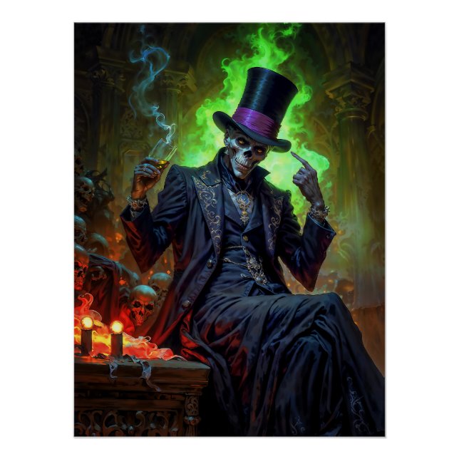 Póster Cavalheiro Vodu Baron Samedi (Frente)