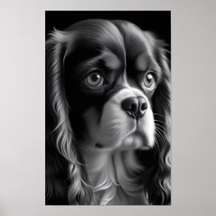 Poster Cavalier King Charles Dog Cute Pet PortraPoster