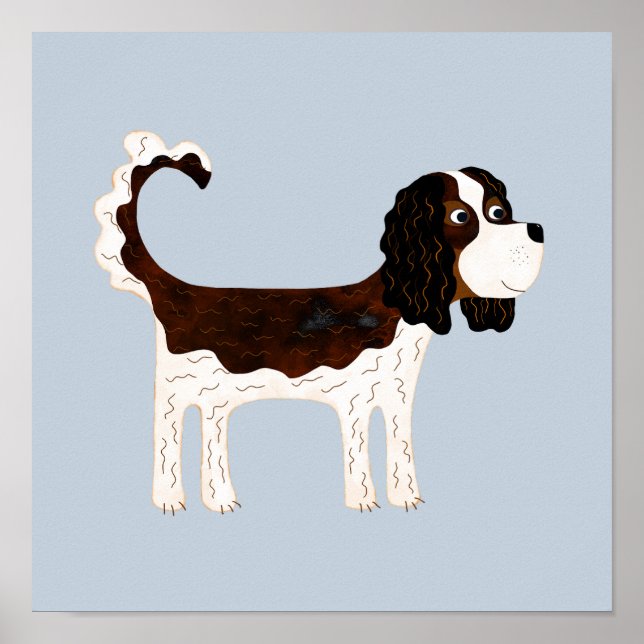 Poster Cavalier King Charles Spaniel Cão (Frente)