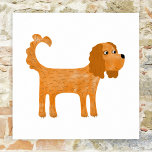 Poster Cavalier King Charles Spaniel Dog<br><div class="desc">Um belo desenho do cão Ruby Cavalier King Charles Spaniel para te fazer sorrir. Arte original de Nic Squirrell.</div>