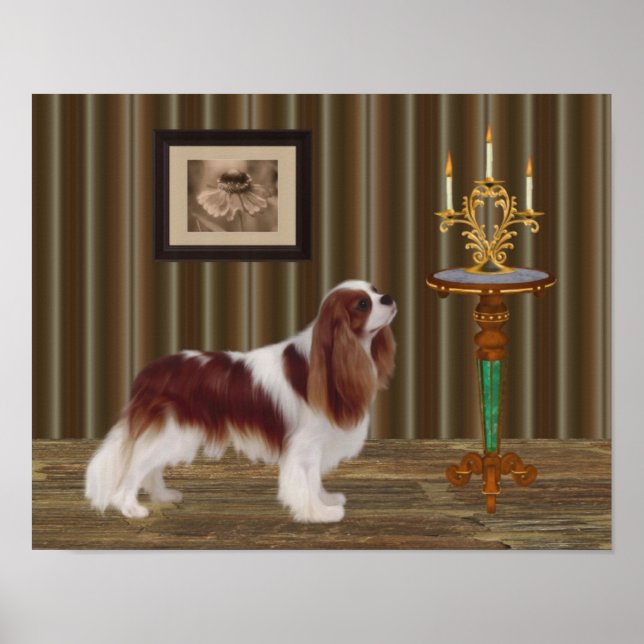 Póster Cavalier King Charles Spaniel Dog Art (Frente)
