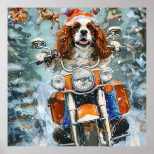Poster Cavalier King Charles Spaniel Natal