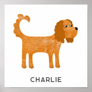 Poster Cavalier King Charles Spaniel Personalizado