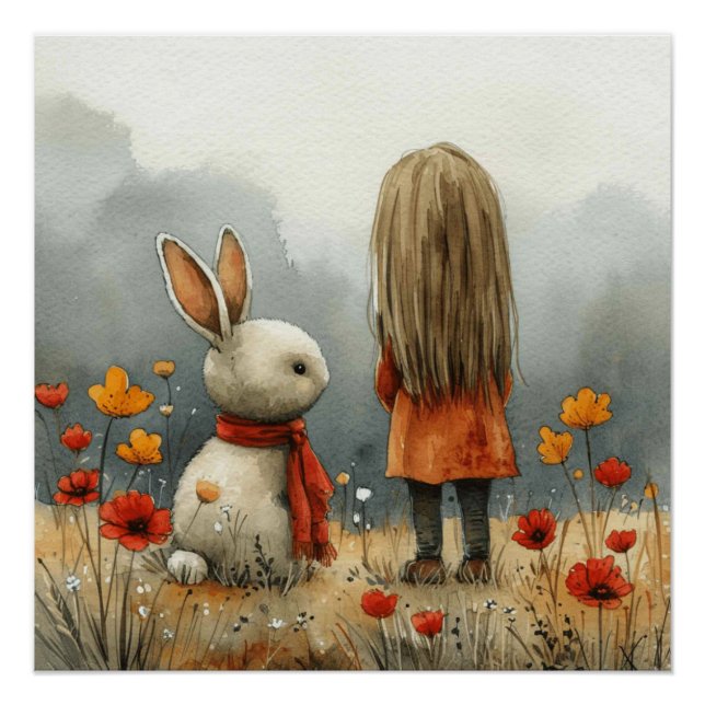 Póster Cavalinho de Pau do Cottontail: Um Coelho Cheio de (Frente)