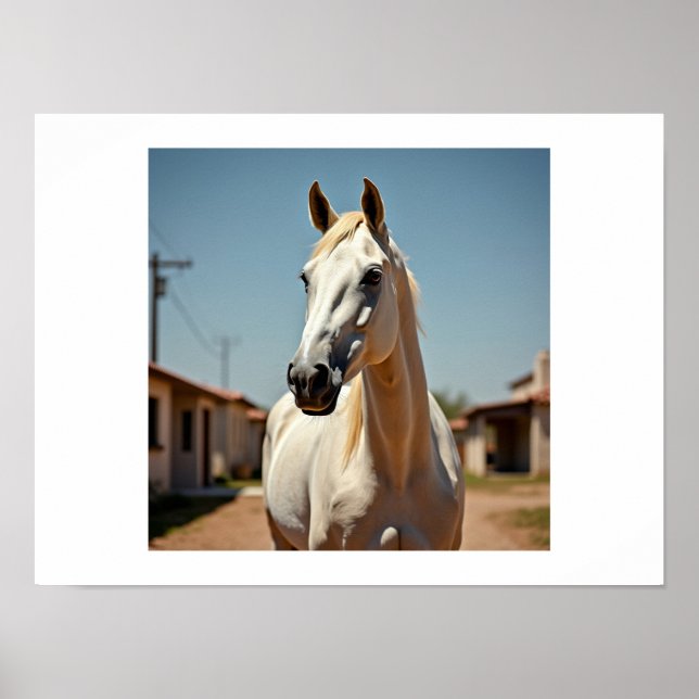 Poster cavalo americano (Frente)